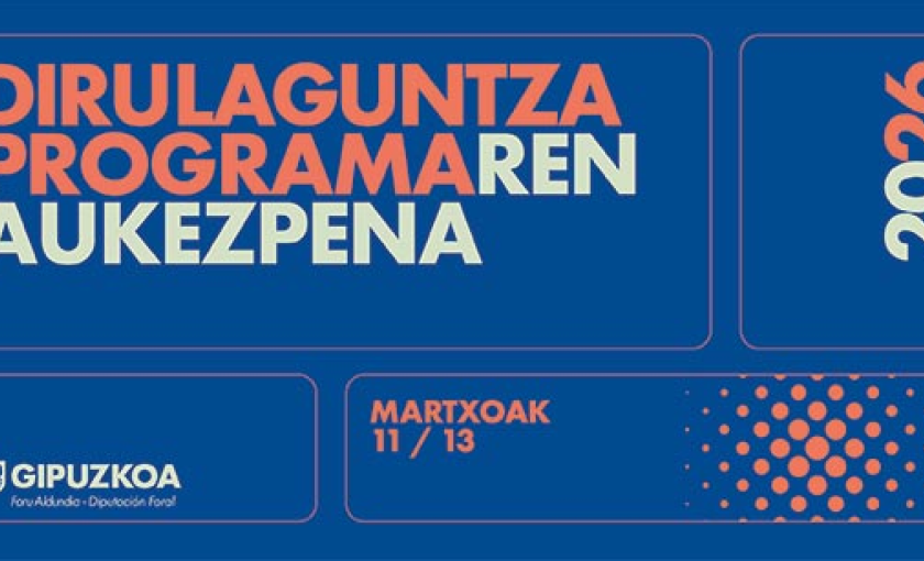 Gipuzkoako Foru Aldundiak Ekonomia Sustapena eta Proiektu Estrategikoetako departamentuaren 2026ko laguntza programaren aurkezpen aurkezpena