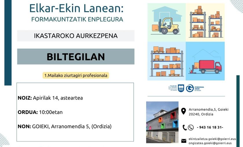 BILTEGILAN prestakuntza-ibilbidearen aurkezpena